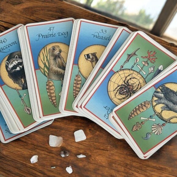 Medicine Cards Animal Oracle Revised Expanded Edition Sams Carson Complete - Picture 1 of 6